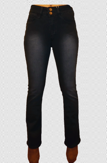 Jeans femme taille haute Push-in